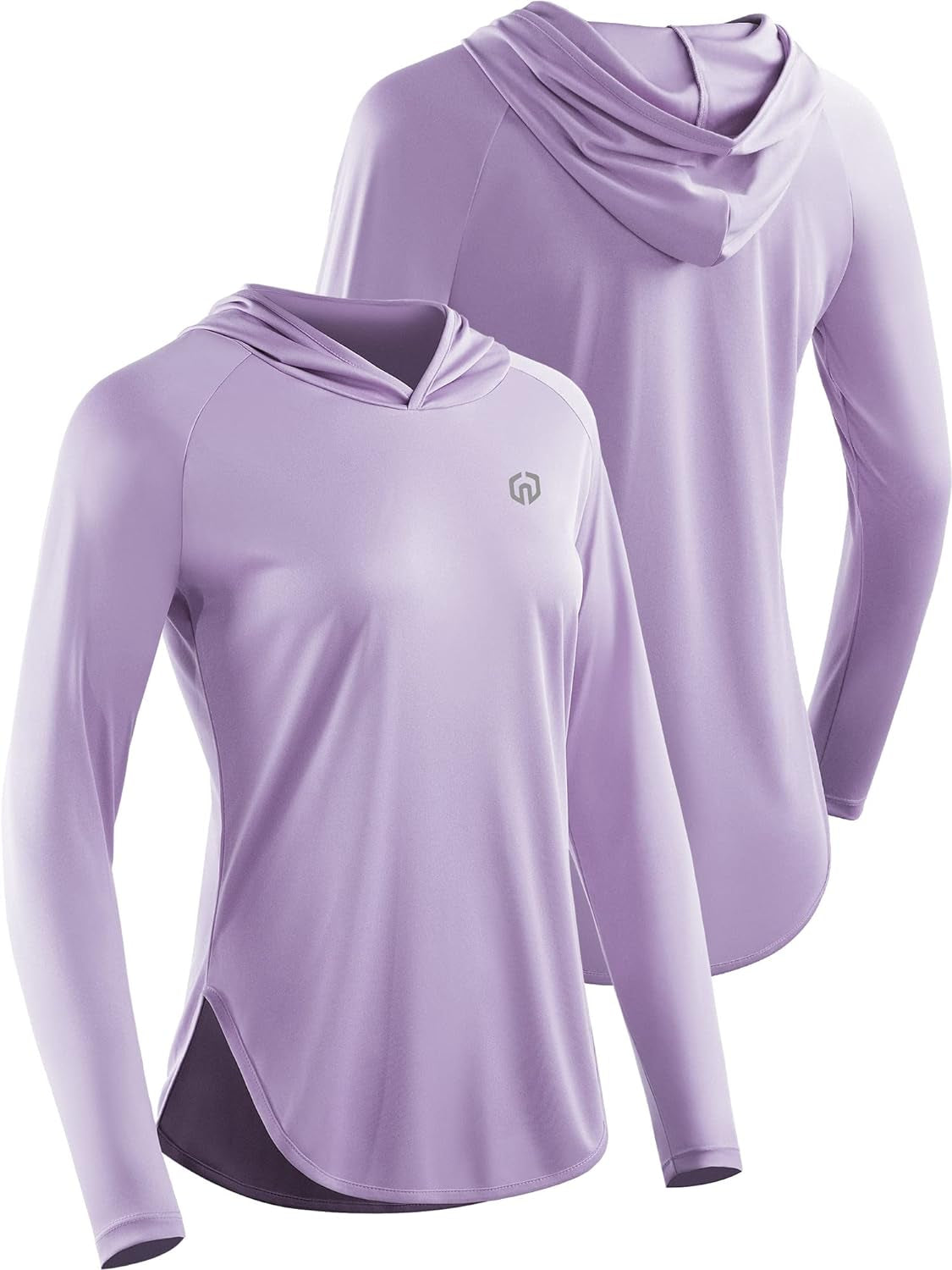 Women's Athletic Sun Protection Running Shirts with Hoods